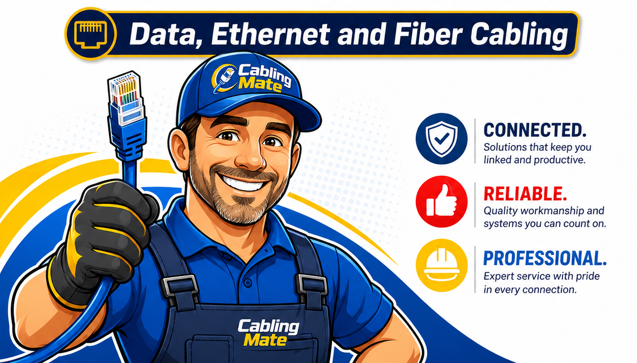 Cabling Mate — Data, Ethernet and Fiber Cabling. Connected, Reliable, Professional.